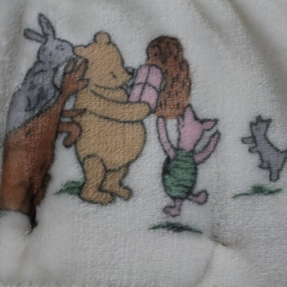 Winnie the Pooh Bear Collection Ivory Baby Blanket Friends Kanga Fleece Soft NWT - Picture 2 of 4